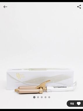 Rose Gold Triple Barrel Waver - White Handle